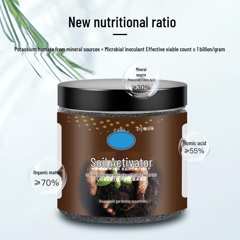 Potassium Humate Soil Activator: Water-Soluble Fertilizer & Anti-Compaction Conditioner
