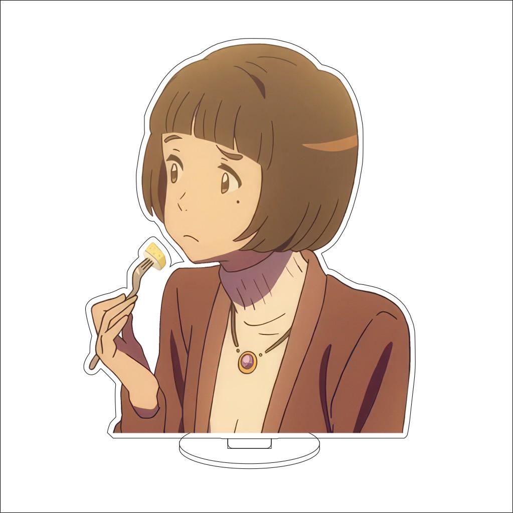 16CM Anime Your Name Cosplay Acrylic Stand Ornaments Okudera Miki Natori Sayaka Tachibana Taki Figure Stand Halloween Gifts