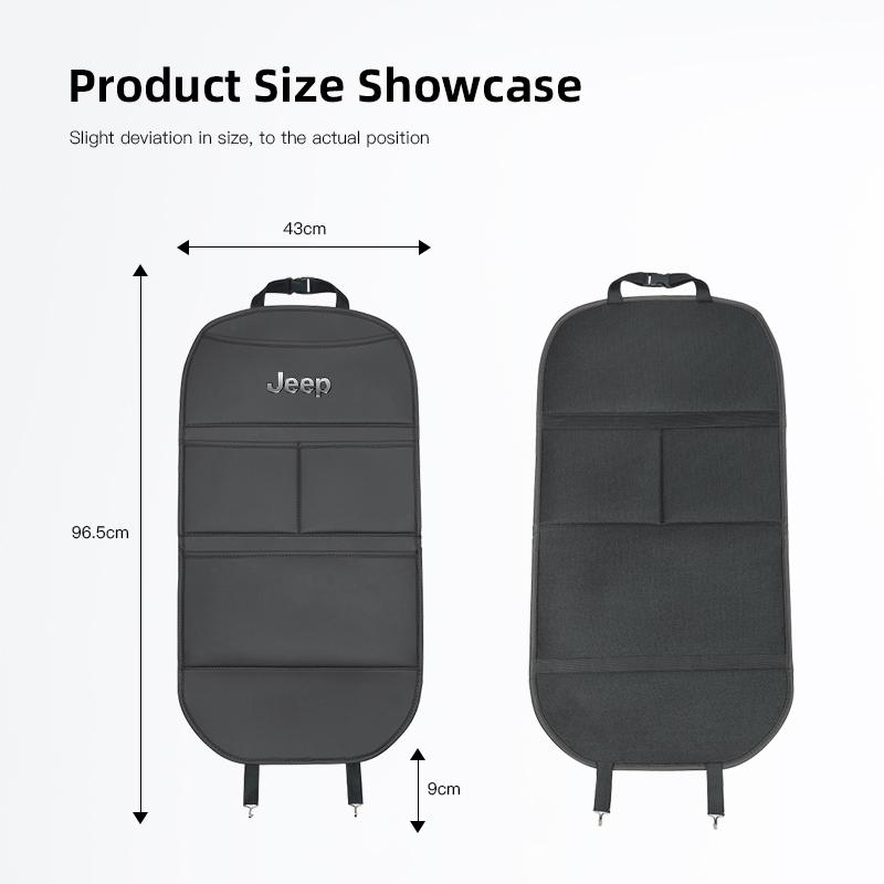 Car Seat Back Anti Kick Pad Wear-Resistant Scratch Resistant Protective Cover For Jeep Grand Cherokee Wrangler JK Gladiator Comp AJT1