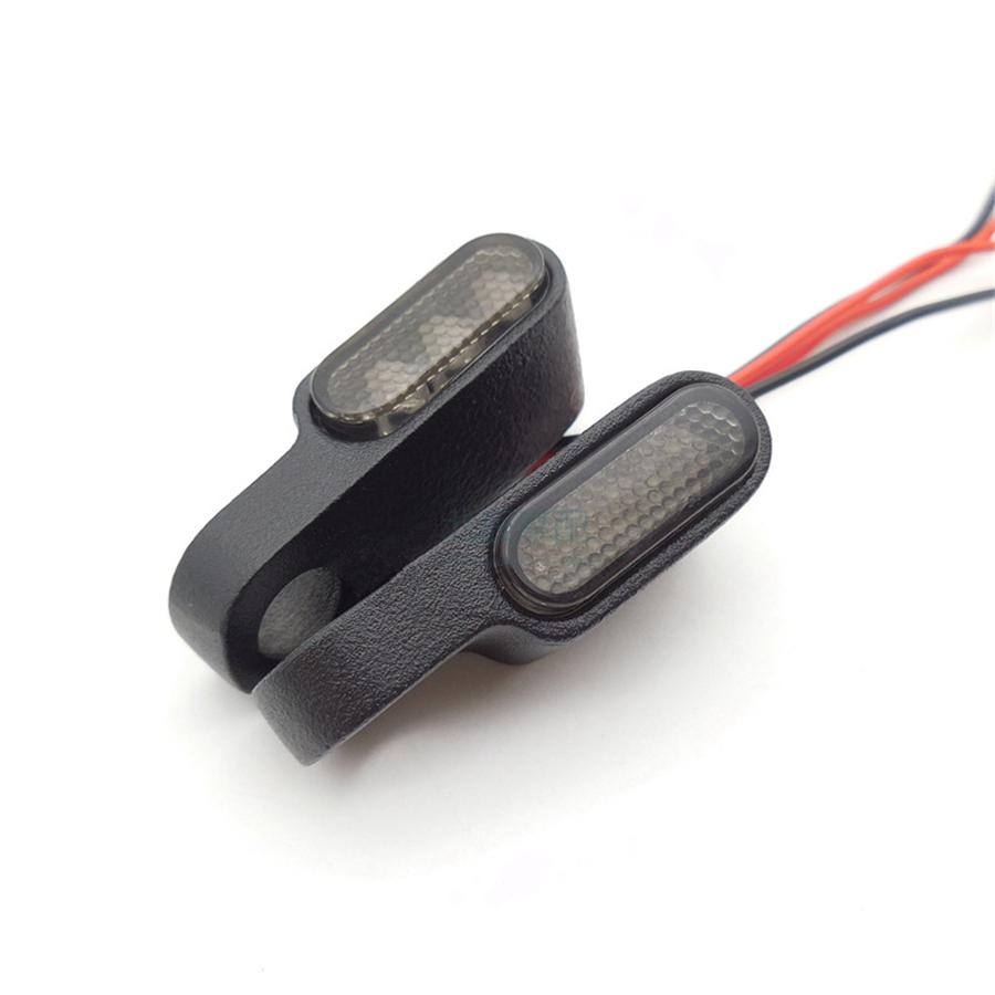 2x Universal 8mm Aluminum Smoke Mini LED Motorcycle Turn Signal Indicators Blinker Lights