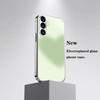 Solid color gradient pattern glass phone case suitable for Samsung Galaxy S26 S25 S24 S23 S22 S20 FE/Ultra/Plus anti drop