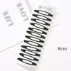 12/20Pcs Colorful Metal Snap Hair Clips 2 Inch Black Barrettes for Women Styling Non-Slip Waterdrop BB Hairpins Accessories
