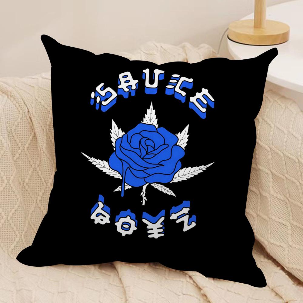 EEladio Carrion SSauce BBoyz Cushion Cover Short plush Doublesided Print Square Throw Pillow Covers Sofa Home Cushion Decor