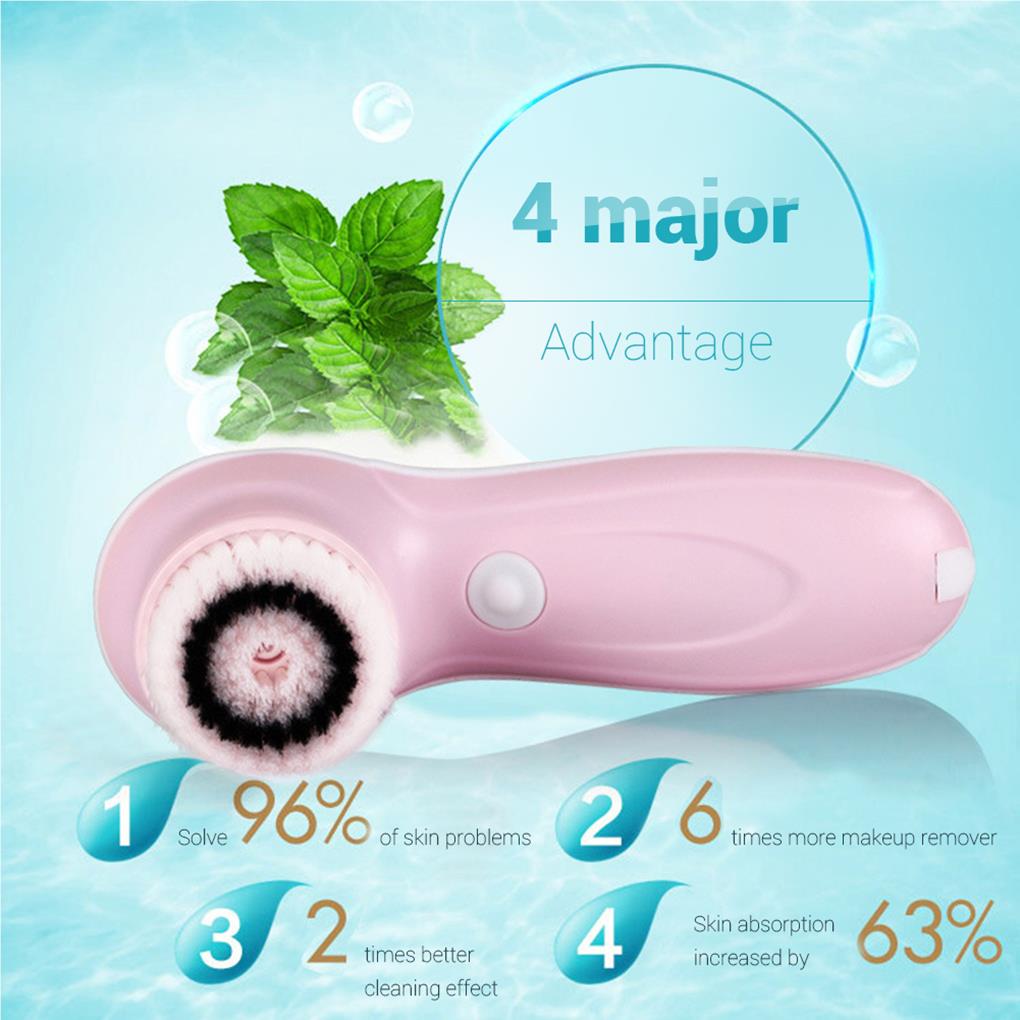 Facial Cleansing Brush Waterproof USB Rechargeable Electric Facial Massager Brush