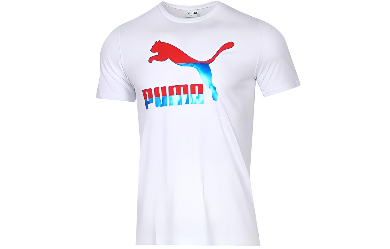 PUMA T Shirt Men s PUMA White Red 530003-57 XL