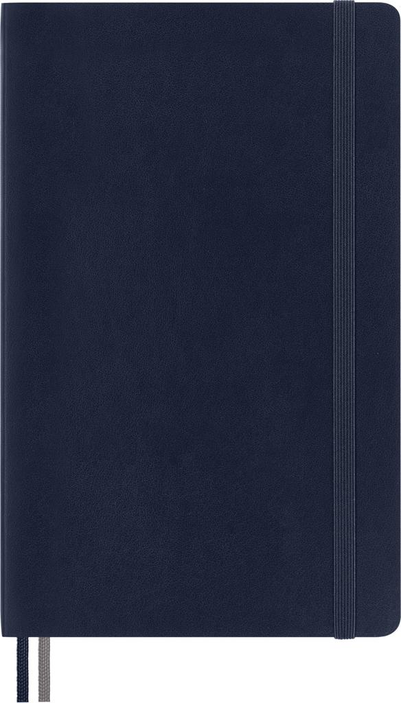 Moleskine Caiet Clasic Caiet Extins Copertă Moale Simplu Mărime Mare lat x 21cm Albastru Safir QP618EXPB20 (400 de pagini) (13 cm lungime)