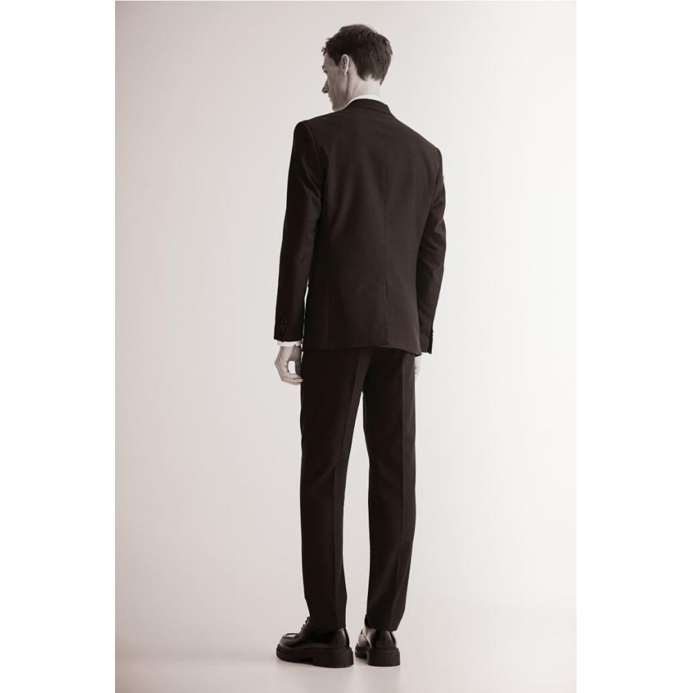 H M sliM Fit Suit Pants Navy Blue