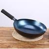 Zhangqiu Iron Handle Fish Scale Wok: Durable, Non-Stick, Handmade Frying and Stir-Fry Pan for Household Use.