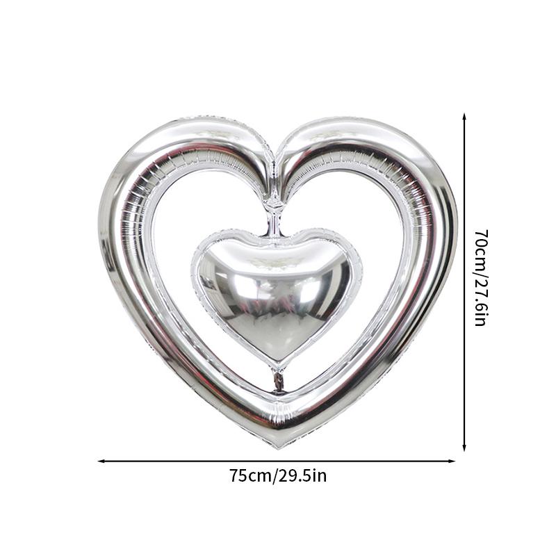 Red Love Heart Shape Foil Balloons Valentines Wedding Party Decorations Birthday Party Decor Photo Props Baby Shower Supplies