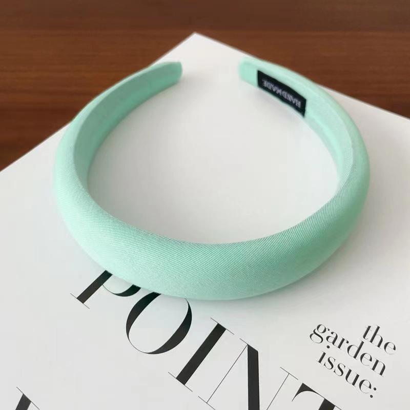 Korean Women's Autumn & Winter Face Wash Headband - High Skull Sponge Fabric, Simple Hair Accessories, Hairpin DIY