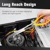Long Nose Plier 11” Reach, Straight, Angle, Curved Pliers, 45 & 90 & 25 Degree, Bent Head Needle Nose Pliers for Mechanics