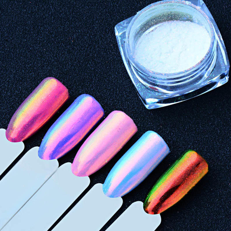 Metallic Effect Glitter Powder Chrome Dust Nail Art Decoration Mirror Chrome Pigment