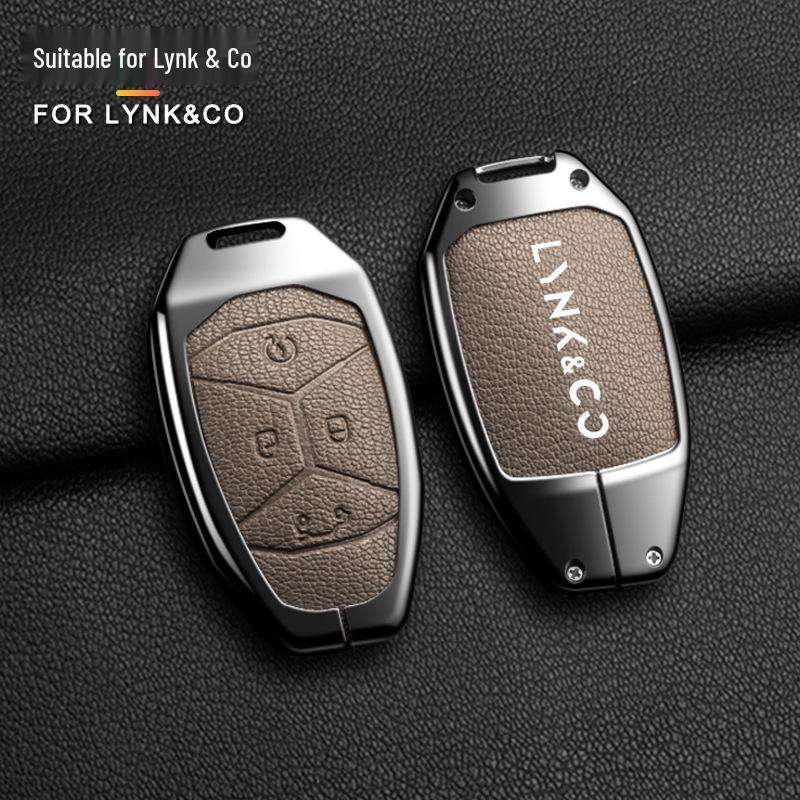High-End Key Case for Lynk & Co 08, 2025 Model - Men's Buckle & Creative Shell Design