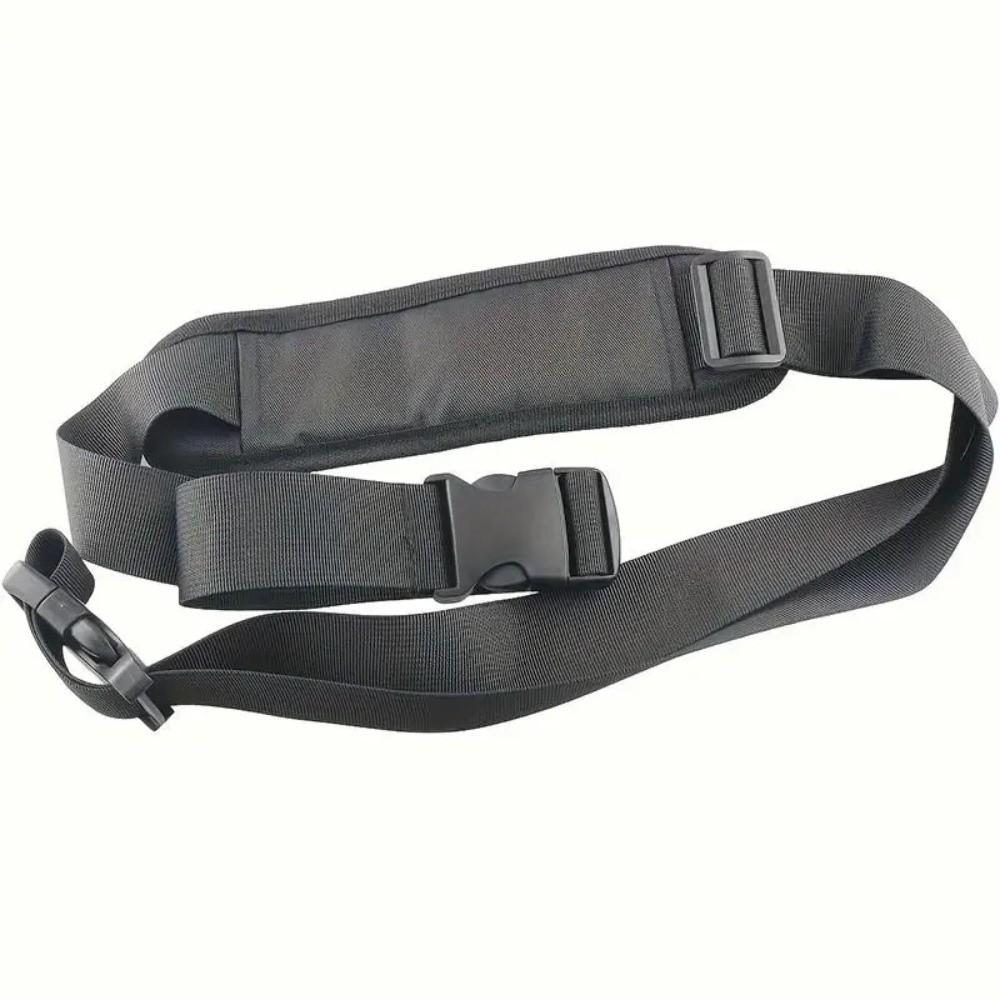 Black Adjustable Folding Bicycle Shoulder Strap Load Reducing Portable Beach Chair Storage Strap Non-Slip Nylon