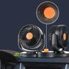 Car Fan Double Head USB Fan for Car with Powerful Cooling 360 Rotation 3Wind Speed Desk Fan for SUV Truck Home