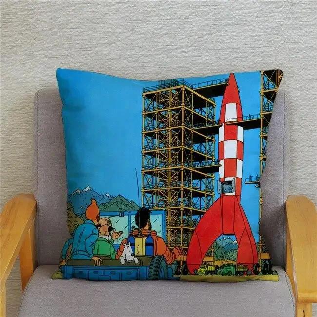 Federa Cuscino con Fantasia Ding Ding Adventure Regalo per Bambini Federa Quadrata Decorazione Auto Divano Casa