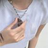 Creative Gift Jewelry Accessories Heart Necklace Y2K Aesthetics Message Locket Necklace Punk Retro Photo Picture Necklace
