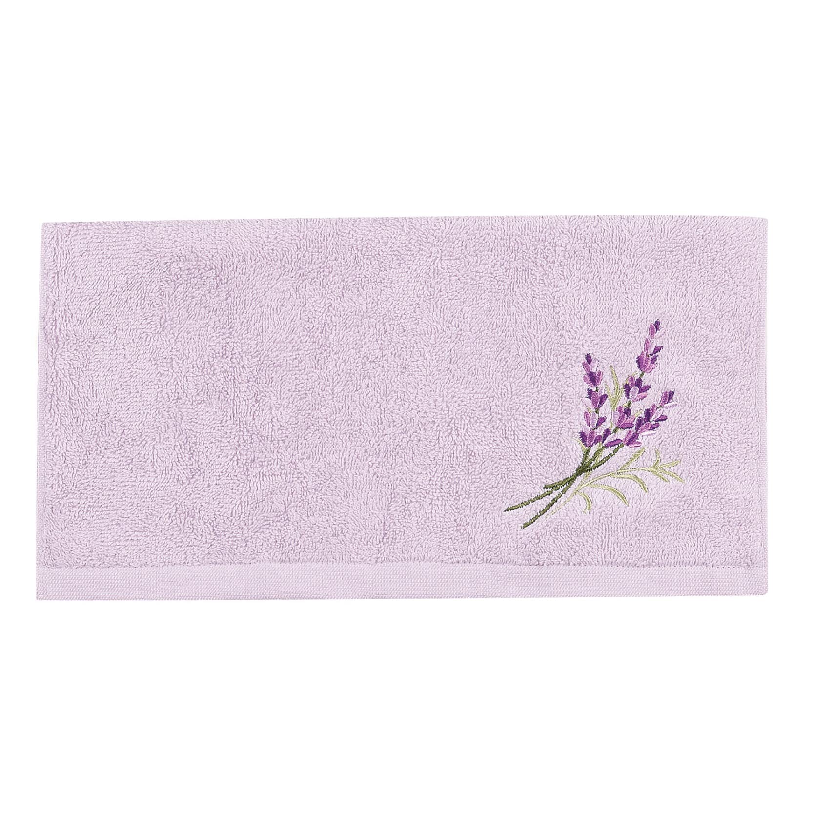 

Senko Lavender Towel 33 x 75cm Purple Flower Embroidery Made in Japan 64716 S.D.S Approx.