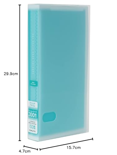 KOKUYO Pochette Album, Colore, A4 Slim, L Size, 300 Sheets, Blue, A-NPV30B