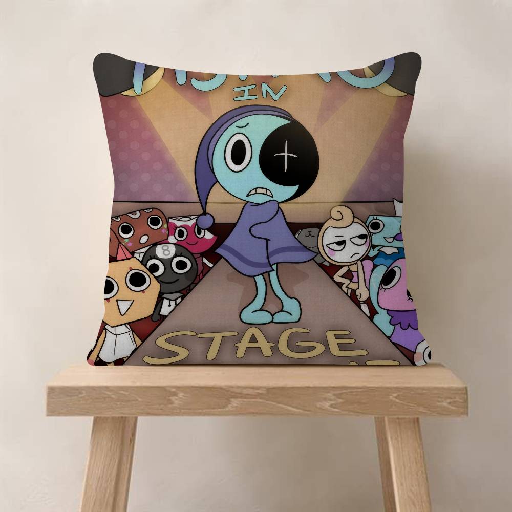 Popular Game DDandys World Cute Cushion Cover Pillow Cover Decor Pillowcase Printed Cushion Case for Couch