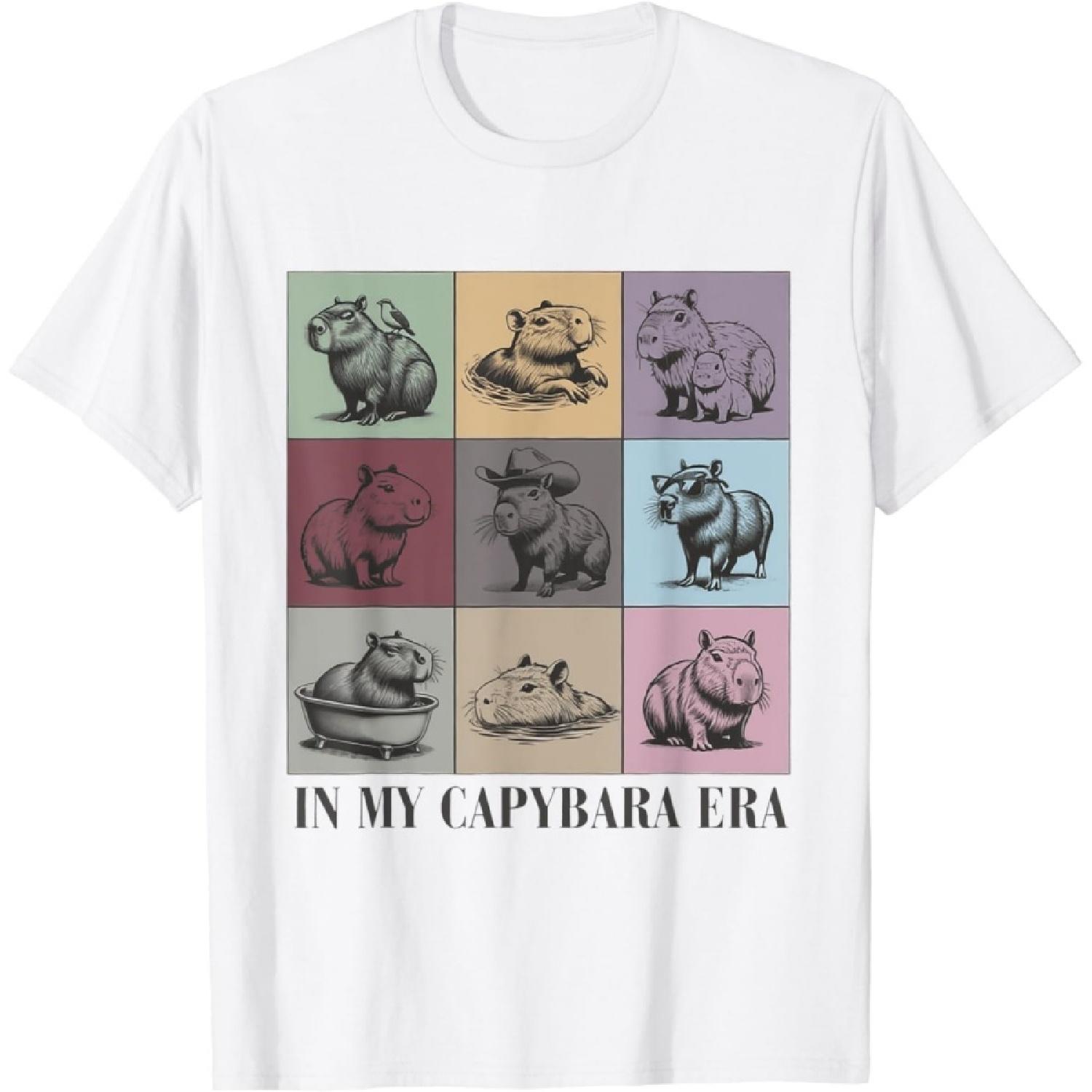 DKVBOQZC in My Capybara Era Capybara Lover Gift T-Shirt XXXXXL белый