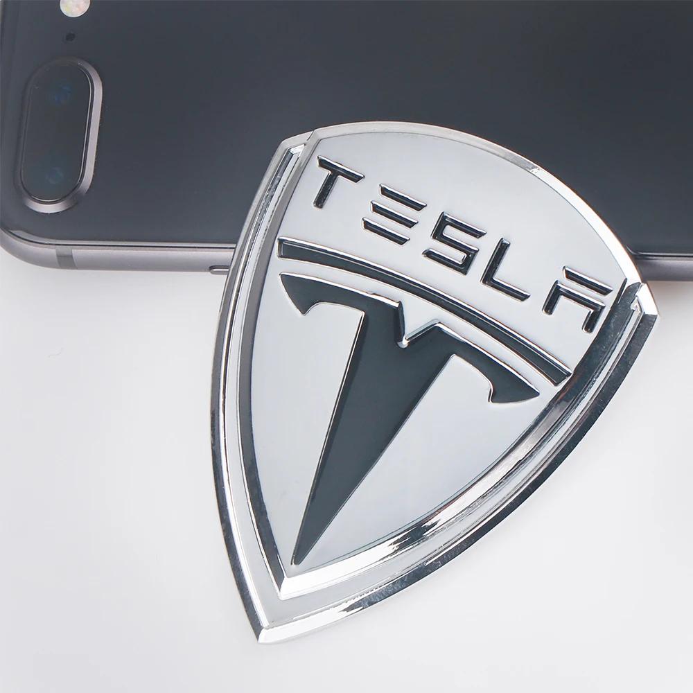 Autosticker 2025 Nieuwe Tesla 3D Metalen Schild Styling Autostickers Auto Carrosserie Kofferbak Decoratieve Stickers Voor Tesla Roadster Model 3 Mode