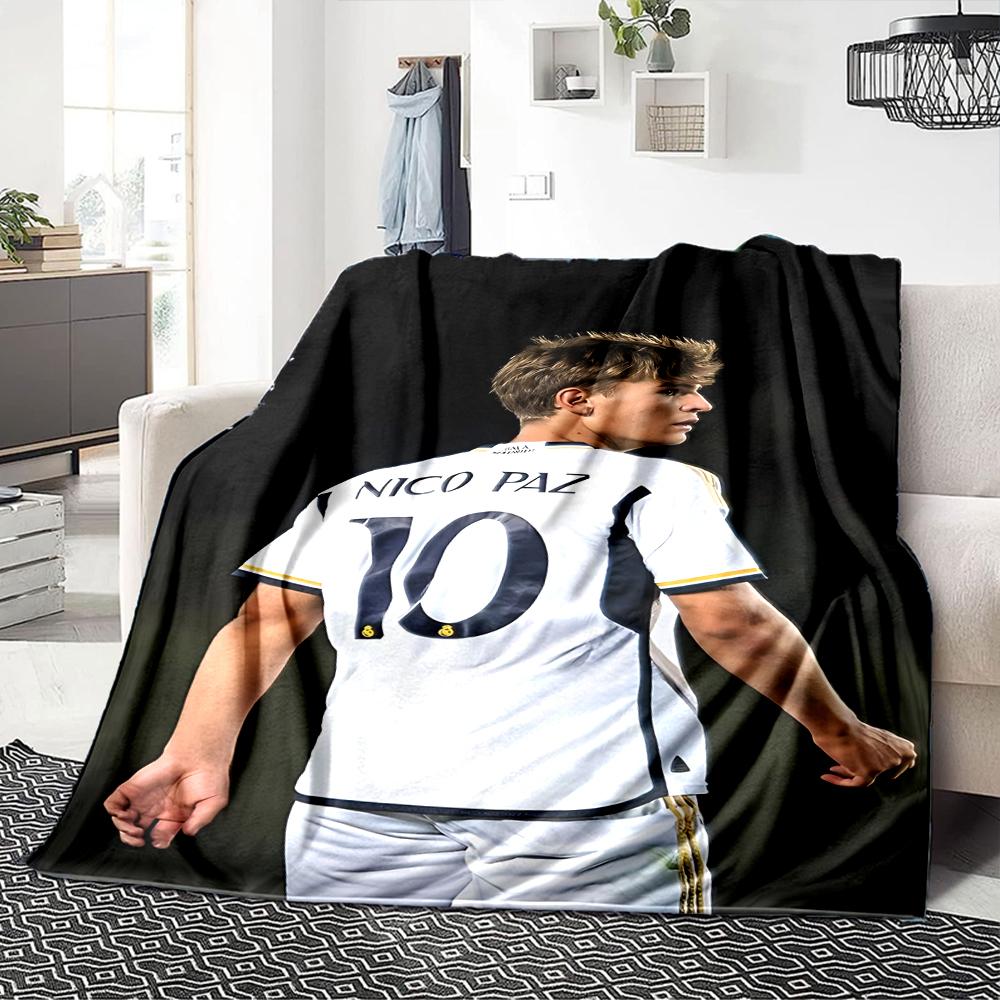 Player Field Blankets Flannel Printed Breathable Warm Throw Blanket for Home Office Bedspreads 0708a54