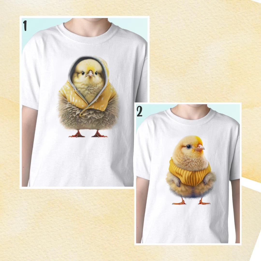 Chick kids boys T-Shirt tee chicken top funny animal gift s s kids baby sizes 110