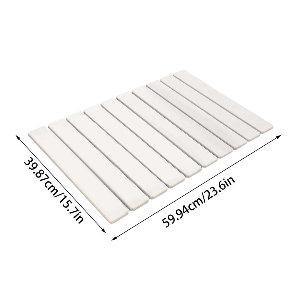Multi-purpose Diatomaceous Earth Dish Drying Mat Fast Drying Stone Dish Mat Absorbent Earth Foldable Rectangular Drying Mats