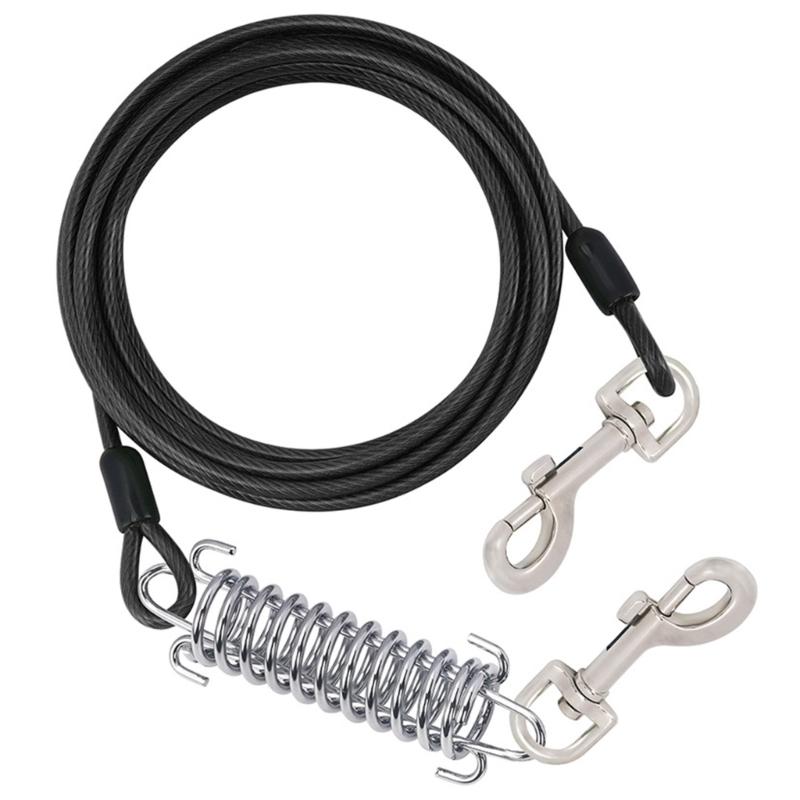 300cm Dogs Leash for Large Dog Walking Leash Rope Heavy Duty Extending Dog Leash Rope with Shock Absorbing Spring