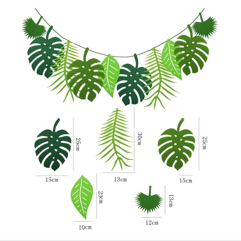 Fashion Festival Party Turtle Leaf Decoration Party Wildlife Park Jungle Tropical Theme Decoration Party Decoration Flower