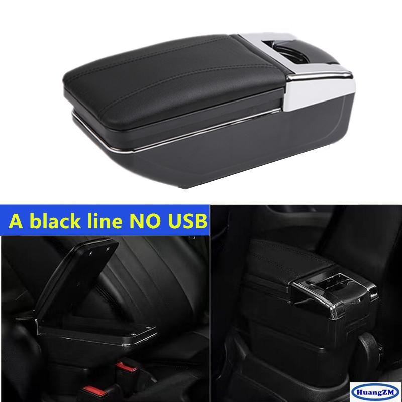 For MG MG3 MG 3 Armrest box For MG MG3 2025 Car Armrest box Center Storage box Interior Retrofit Car Accessories A black line No USB