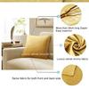 Cushion Cover Golden Sofa Pillow Case 4545cm Home Decor Without Pillow Stuffing