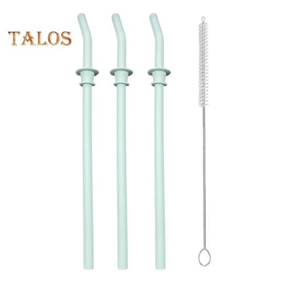 3Pcs Straw Replacement Set for Hydro Flask Tumbler Long Cleaning Brush BPA Free Food-Grade Straw for Hydroflask Travel Mug