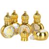 10Ml Portable Essential Oil Roller Bottle Gold Crown Shape Perfume Bottles
