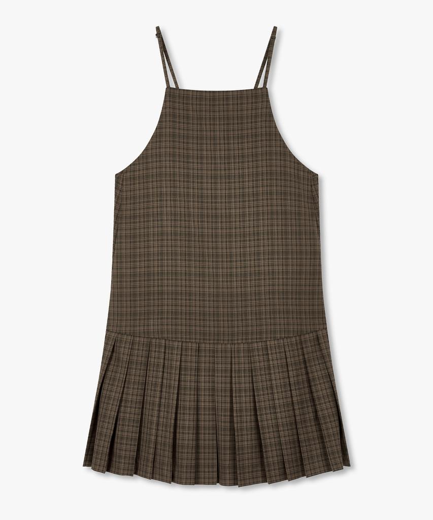 STUDIO TOMBOY Layered Pleated Dress_Brown 91F6241782
