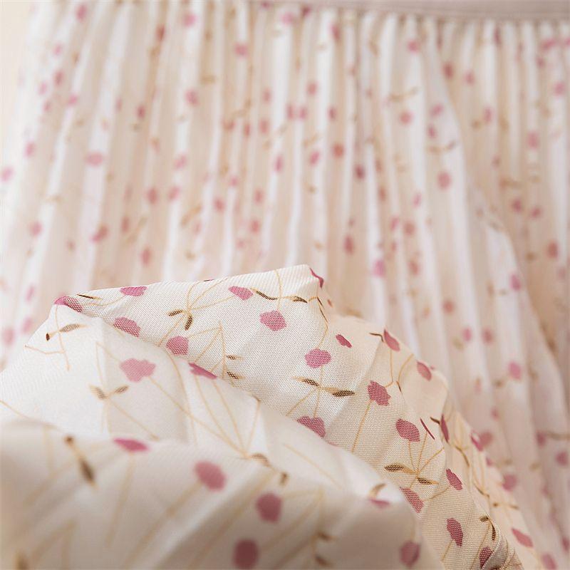 Qooth Frauen Floral Tüll Tutu A-linie Rock Mode Lässig Gedruckt Rock Für Frühling Sommer QT2325