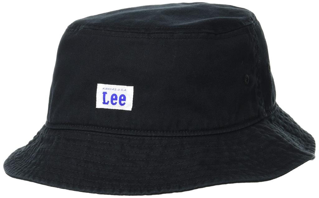 Lee Bucket Cotton Twill Black 58cm Hat, (01), (58