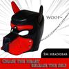 Bondage Hundehaube Maske Erwachsene Cosplay Spiel Abnehmbare Schnauze Sexy Fesseln Halloween Maske Sexspielzeug für Frauen Männer Paare