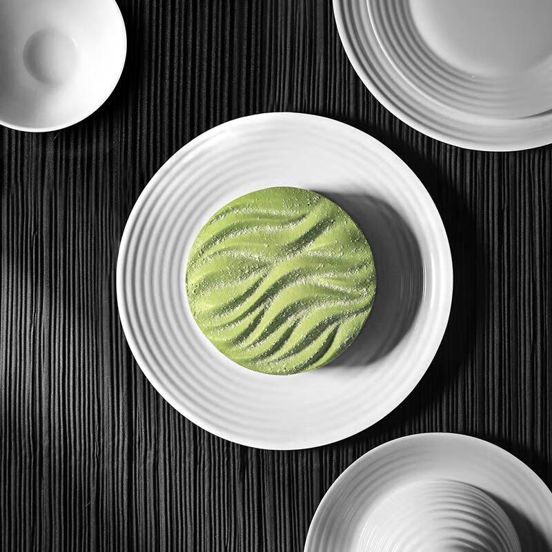 Luminarc Huariana 8-Piece White Jade Glass Dinnerware Set