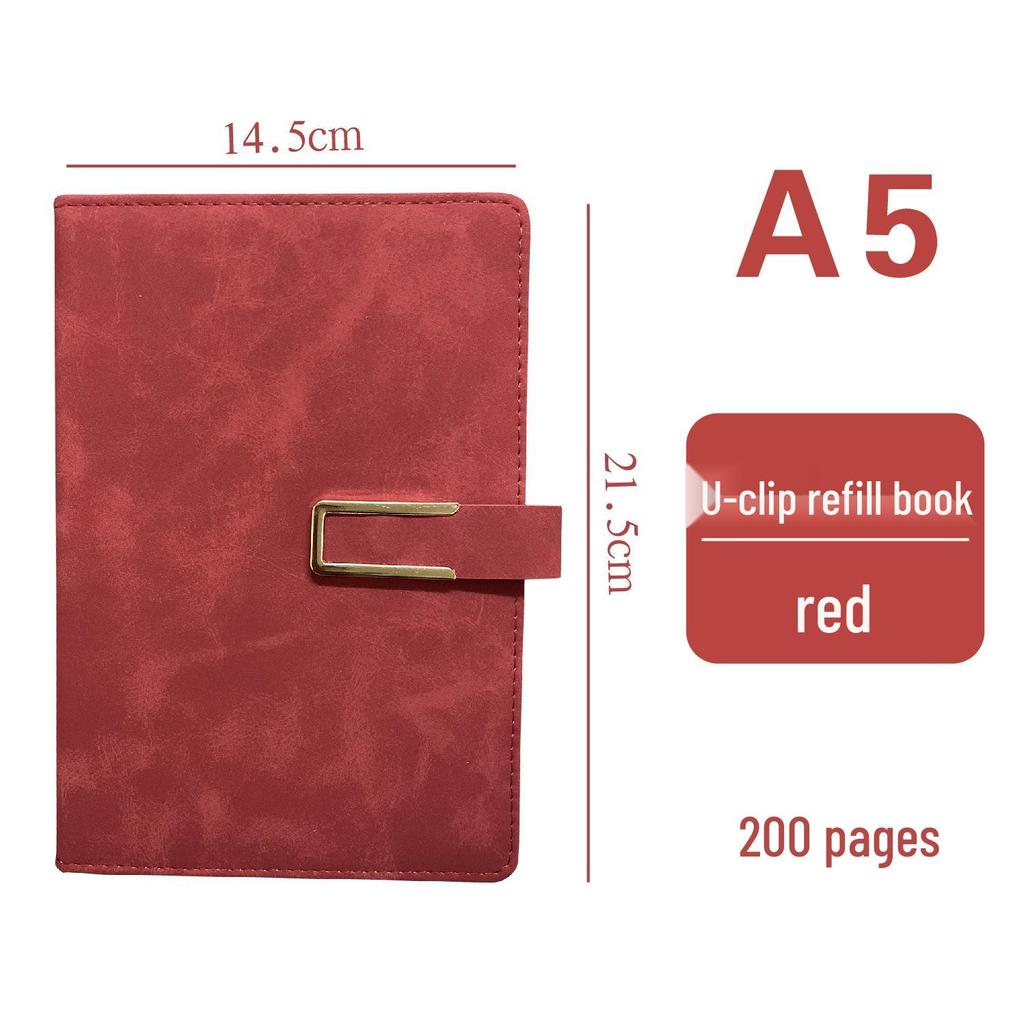 Korean Style Leather Cover Creative Diary Notebooks - Set of 5