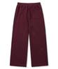 BROWNBREATH W Side Block Sweat Pants - Burgundy