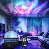 7 Modes RGB Starry Sky Galaxy Ocean Wave Projector Light Auto Rotate USB Powered LED Ambient Night Light for Home Ceiling Decor