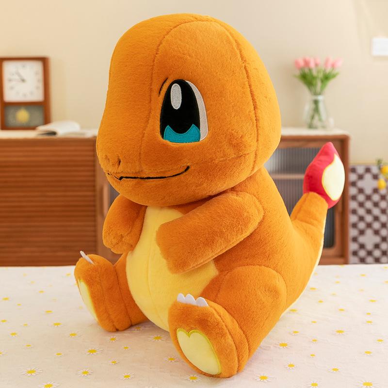Rabbit Fur Little Fire Dragon Doll Throw Pillow Pokémon Plush Toy Doll Grab Machine Doll Machine