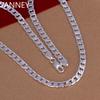 Collana in argento sterling 925, squisita, nobile, lussuosa, splendida, con ciondolo, moda, 6 mm, solida catena da sposa per uomo e donna
