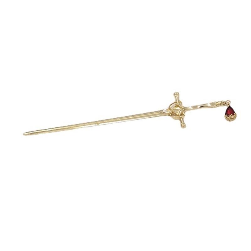 Fashionable Chinese Swords Tassels Hair Jewerly Accessories Decoration for Women Featuring Gold and Silver Finishes