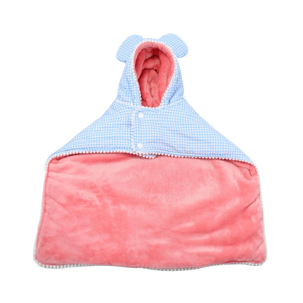 

Клетчатая фланелевая накидка для питомца, хлопковая одежда, милая японская и корейская одежда для маленьких ароматных кошек, зимняя S синий