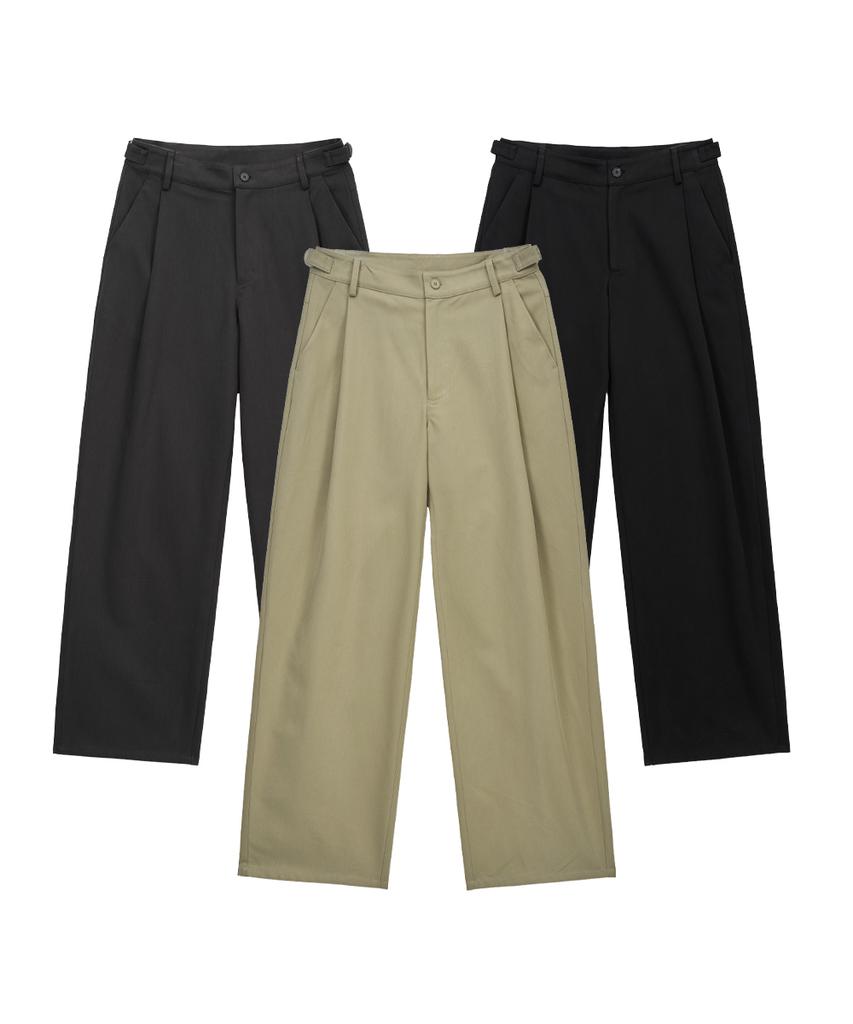INTEMPOMOOD Long Pleated Chino Pants: 3 Colors