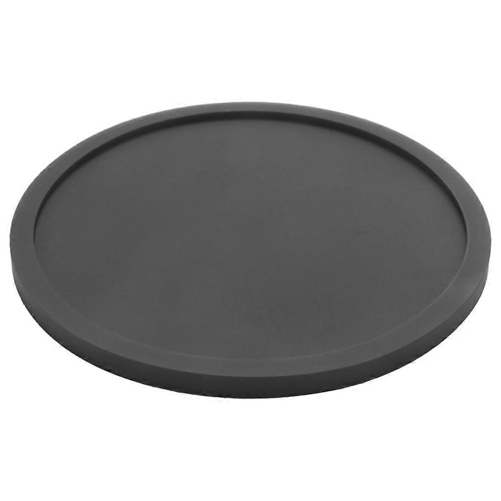 Silicone Black Drink Coasters Set of 48 Non-Slip Round Soft Sleek and Durable Easy to Clean Black