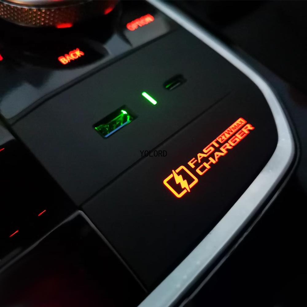 27W Fast Charger USB Type C Charge for BMW X3 G01 X4 G02 X5 G05 X6 G06 M2 M3 M4 M8 8 Series G14 Phone Holder Charging